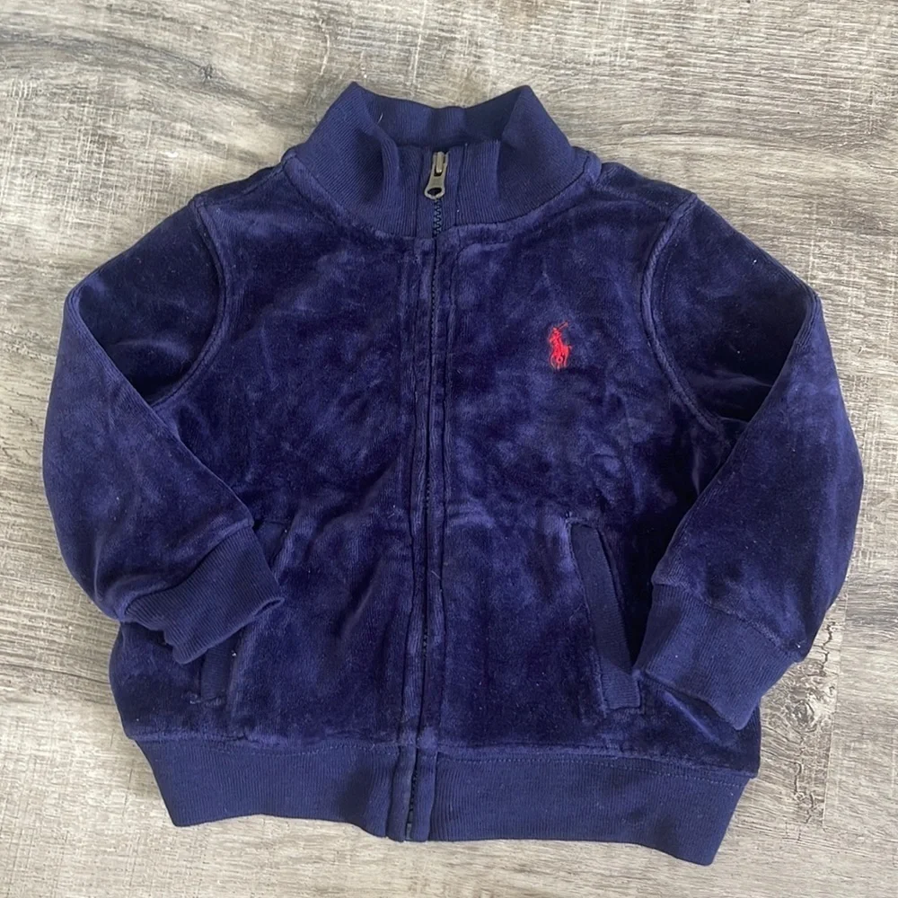 Ralph Lauren velvet baby zip up size 3-6 months